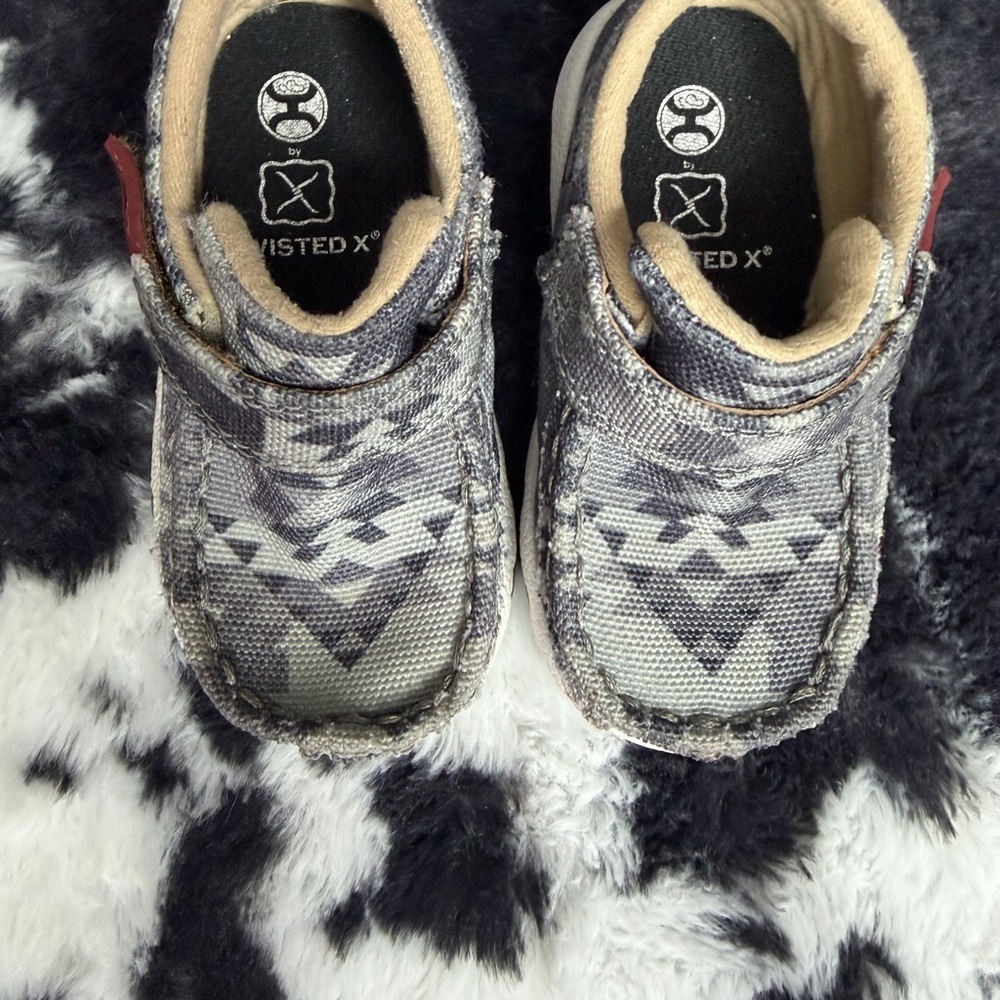 Twisted X Gray kids Moccasins